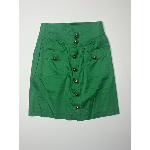 Elizabeth McKay Dresses & Skirts - ELIZABETH McKAY Size 6 Skirt Green Cotton Blend Stretch New Missing Tags